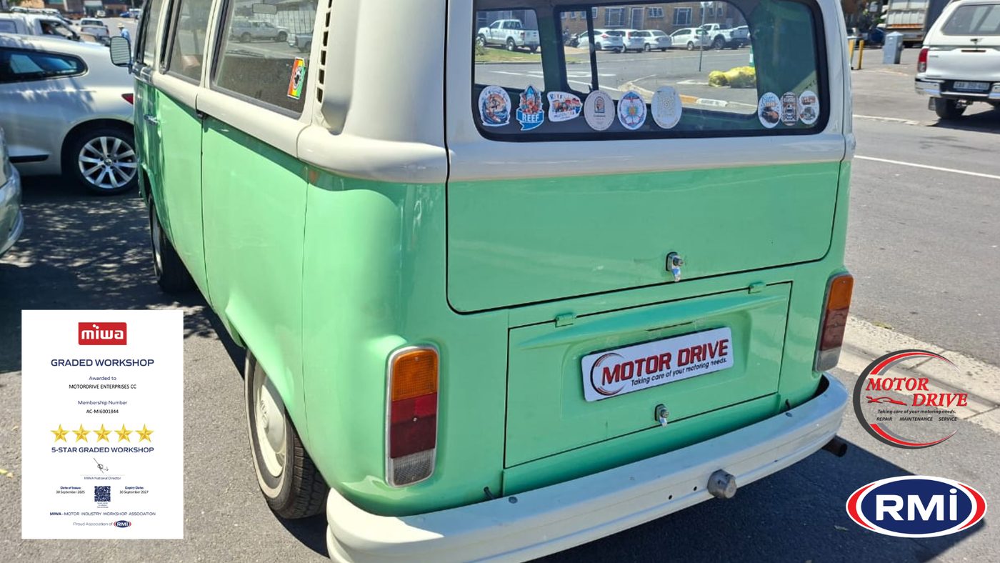 Motordrive's mint VW Kombi with MIWA 5-star and RMI badges